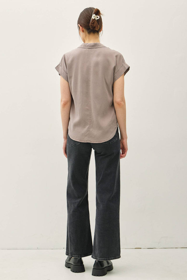 Greige Dolman Sleeve Shirt