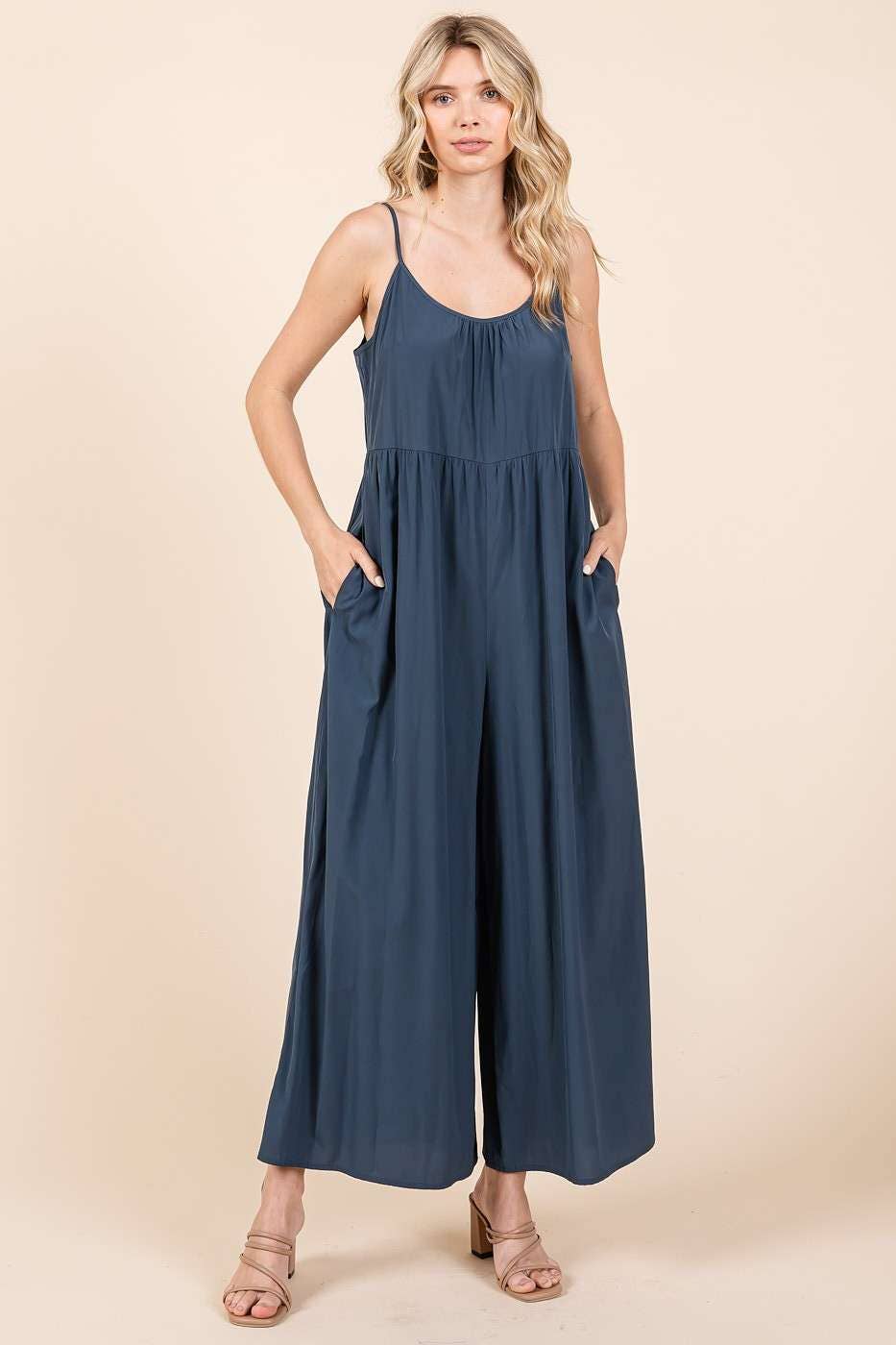 Midnight Wide Leg Jumpsuit