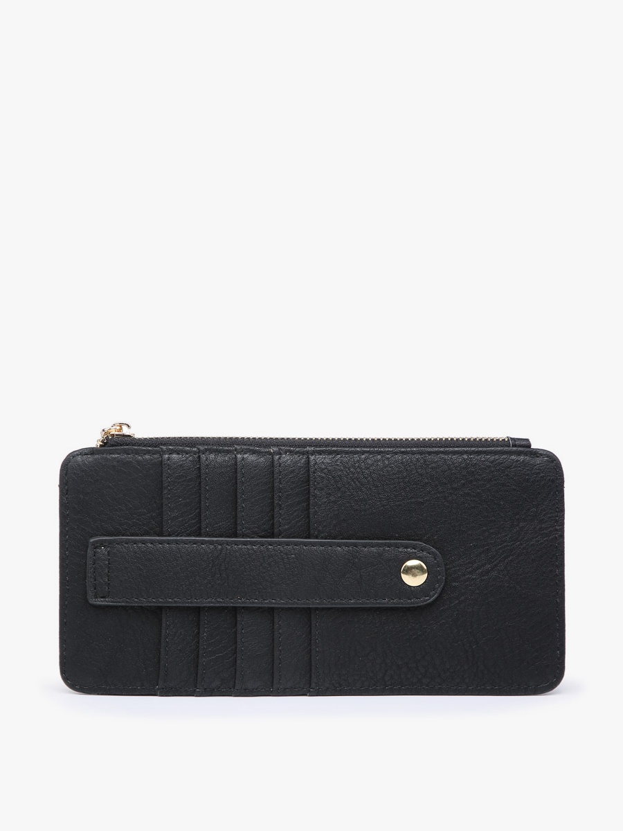 Saige Black Slim Card Holder