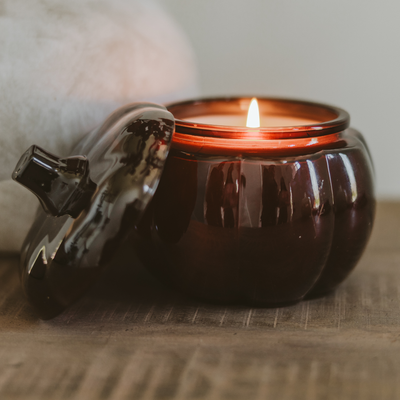 Hello Fall Pumpkin Jar Soy Candle 20oz