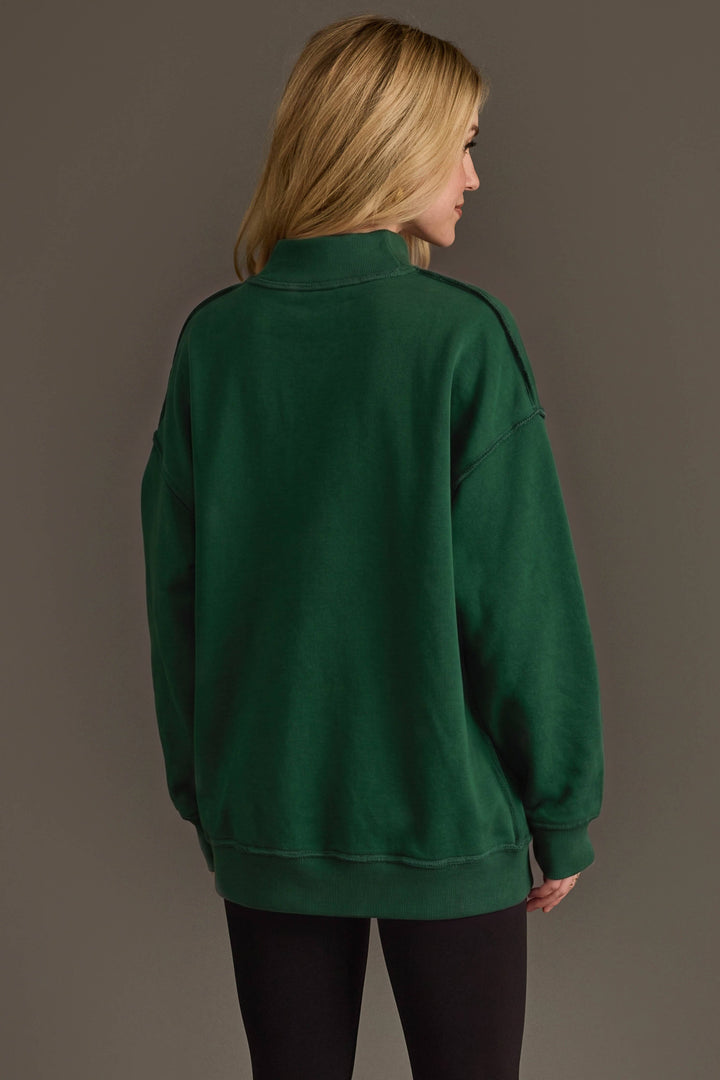 Green Game Day & Sunday Funday Reversible Sweatshirt