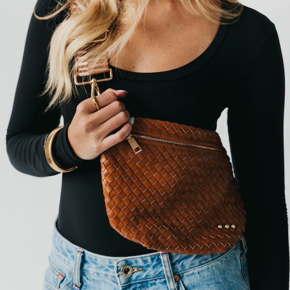 Westlyn Woven Brown Bum Bag