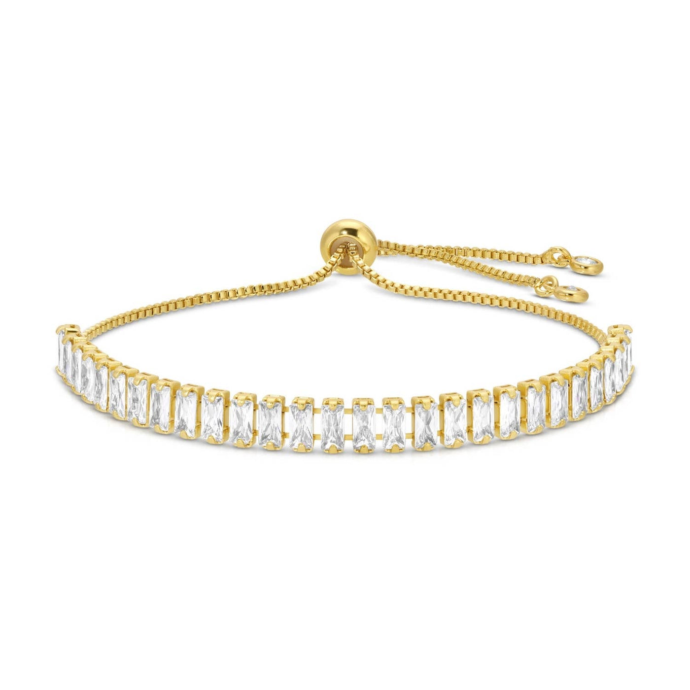 Gold Baguette Pulley Bracelet