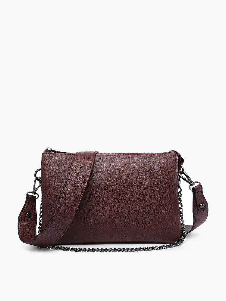 Izzy Burgundy Chain Strap Crossbody