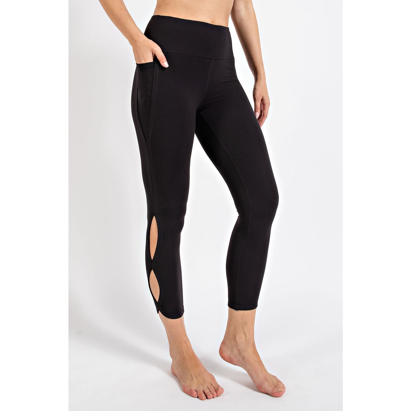 Black Butter Soft Cropped Leggings